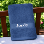 Boys Personalised Bath Towel Embroidered With Any Name - Image 7