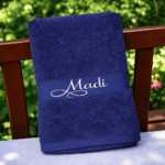 Girls Personalised Bath Towel Embroidered With Any Name - Image 13