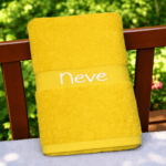 Girls Personalised Bath Towel Embroidered With Any Name - Image 10