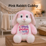 Personalised Embroidered Birth Announcement Cubby Bear - Image 13
