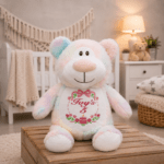 Personalised Embroidered Birth Announcement Cubby Bear - Image 21