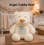 Personalised Embroidered Birth Announcement Cubby Bear - Image 18