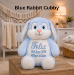 Personalised Embroidered Birth Announcement Cubby Bear - Image 19