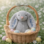 Personalised Embroidered Fluffy Easter Bunny Rabbit