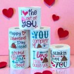 Funny Embroidered Valentines Day Toilet Paper