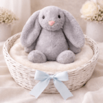 Personalised Embroidered Fluffy Bunny Rabbit Birth Announcement Any Occasion - Image 13